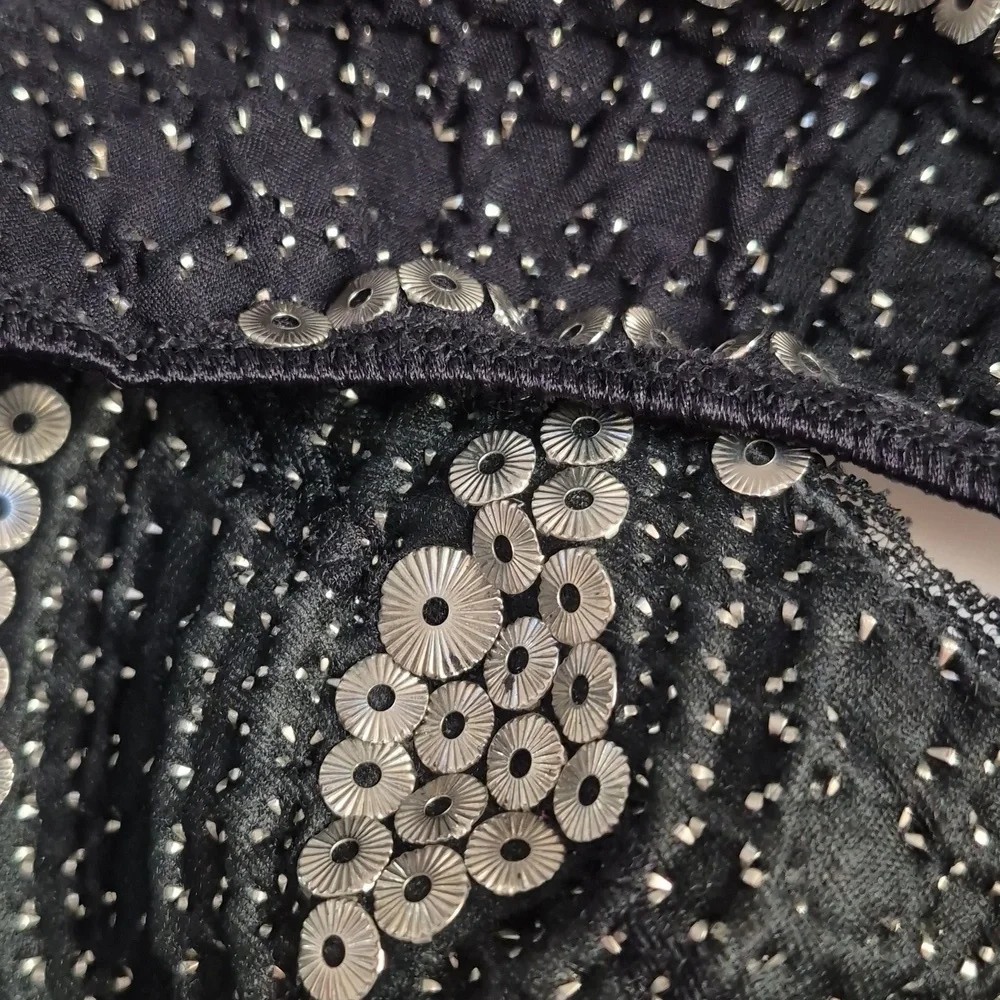 Metal Studded Handmade Vintage Heavy Quality Bra Panties Biker BDSM OOAK Goth - Picture 12 of 14